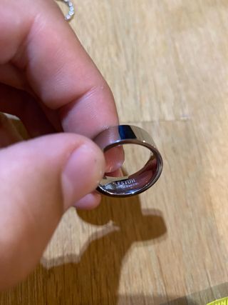 anillo acero