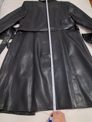 Abrigo cuero sintetico o ecopiel