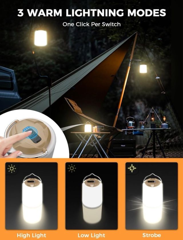 Lámpara Camping recargable