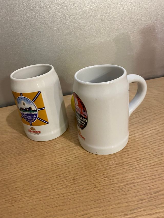 Tazas grandes/jarras para cerveza 2 unidades