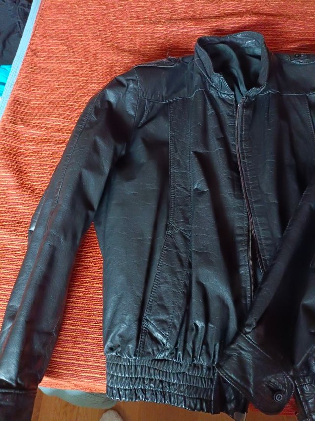 Chaqueta de piel bomber  T.50