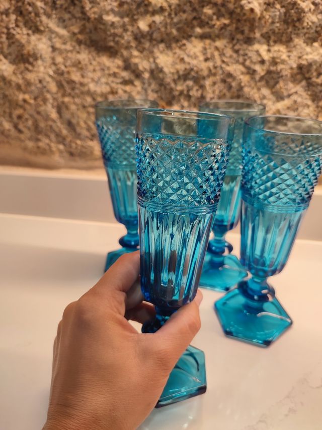 Copas cristal azul 💙