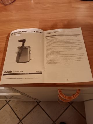 Estrattore frutta e verdura kooper 