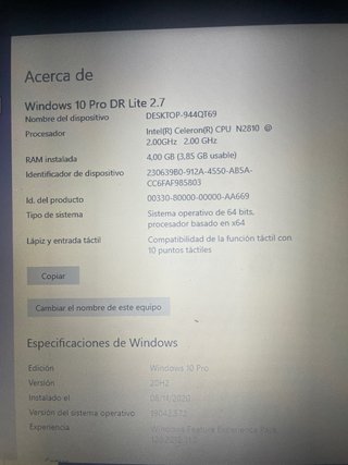 Ordenador Toshiba Satellite