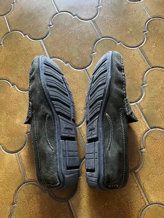 Mocassini Verdi Scamosciati Bata