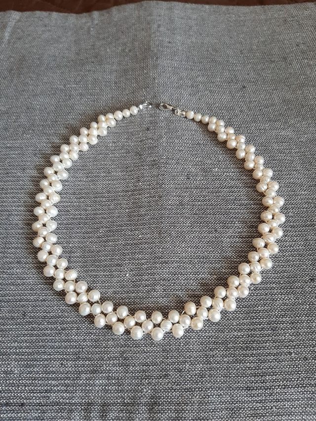 Perlas naturales collar nuevo