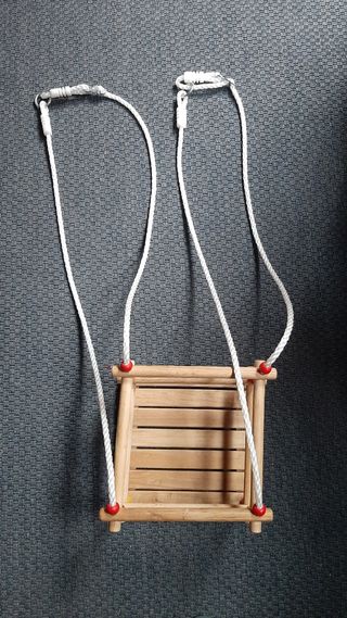 Columpio madera infantil