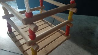 Columpio madera infantil