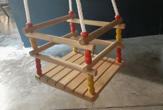 Columpio madera infantil