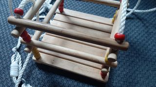 Columpio madera infantil