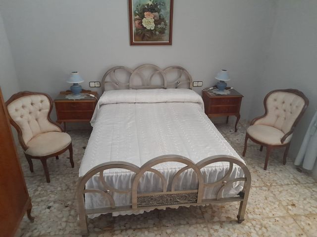 Cama de níquel con somier de 135