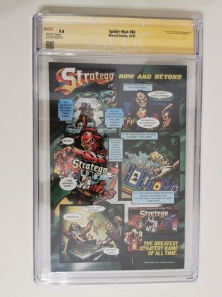 Peter Parker Spider-Man 86 Signed J.Romita CGC 9.4