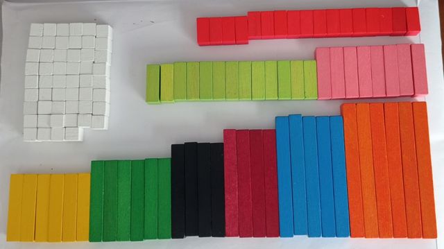 120 regletas de madera de Goula