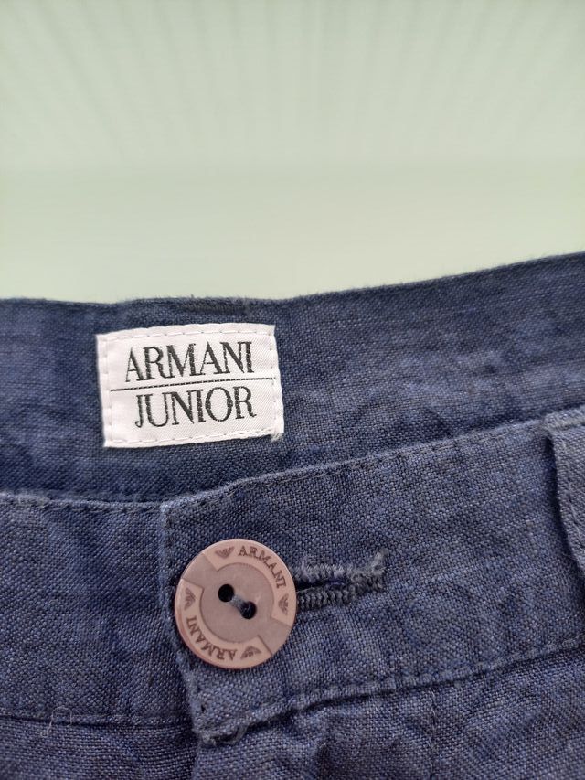 Pantalón de lino para niña Armani Junior