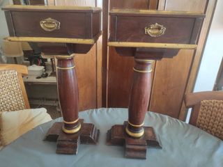 Conjunto de 2 mesitas antiguas