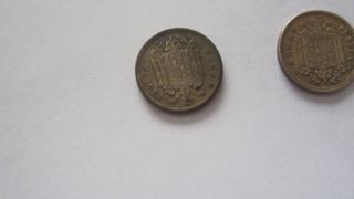 MONEDAS ANTIGUAS PESETAS Y PENIQUES 