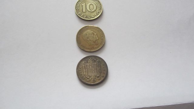 MONEDAS ANTIGUAS PESETAS Y PENIQUES