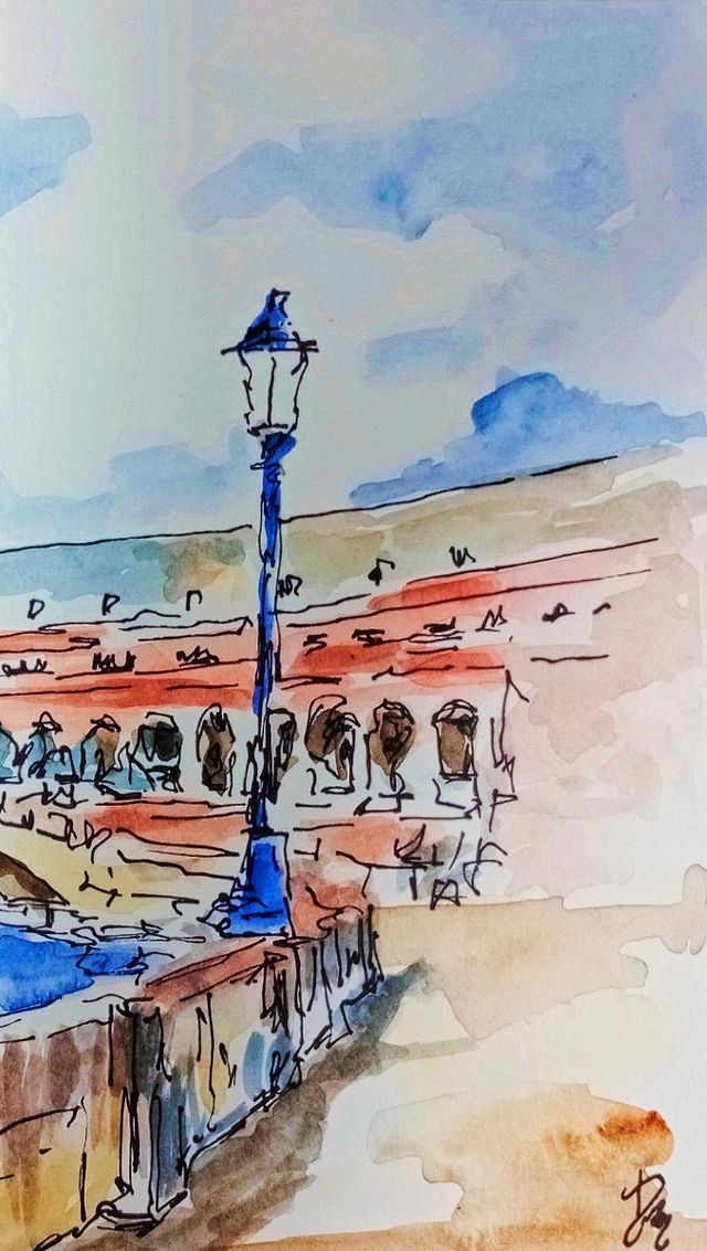 Acuarela de Sevilla. 