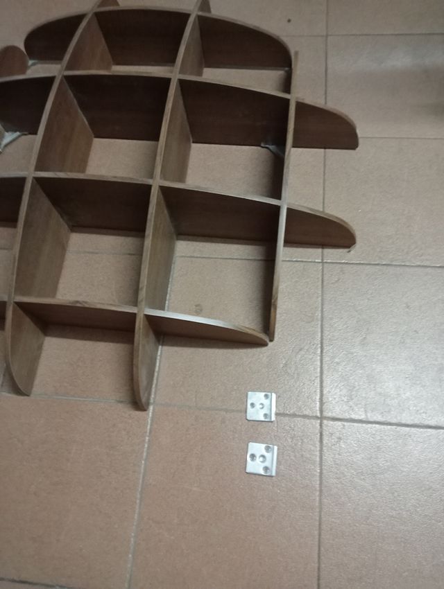 Libreria in teak melaminico