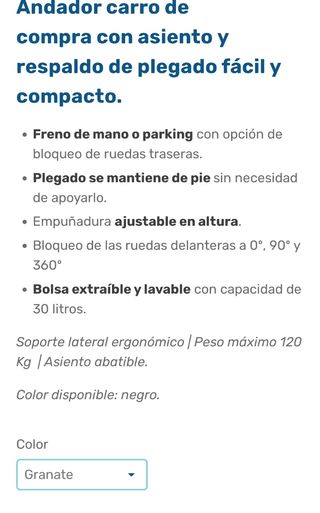 Carro compra,silla,andador,adultos,MARCAplaycare.