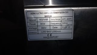 Horno de Pizza Eléctrico con Fermentadora (380v)