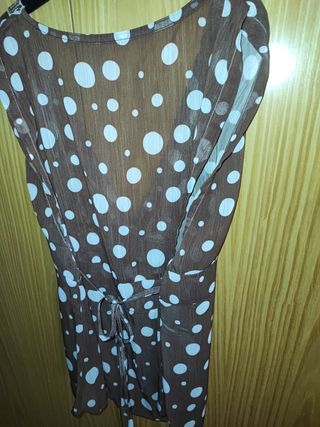 Blusa lunares y lentejuelas