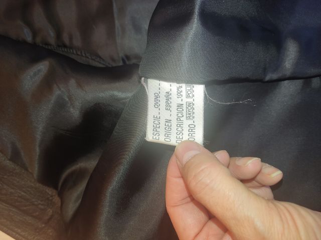 Americana cuero hombre