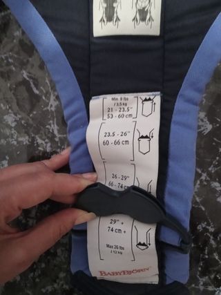 Mochila portabebés BabyBjörn azul