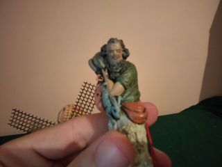 Noria y molino de belén con figuras 10-11 cm