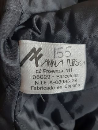 Abrigo de piel y pelo de zorro plateado