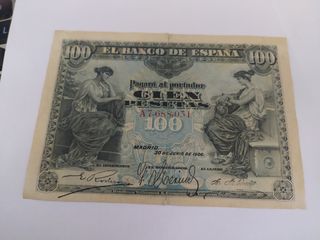 100 pesetas de 1906