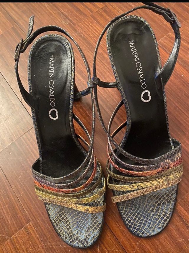 Sandali in pitone Osvaldo Martini