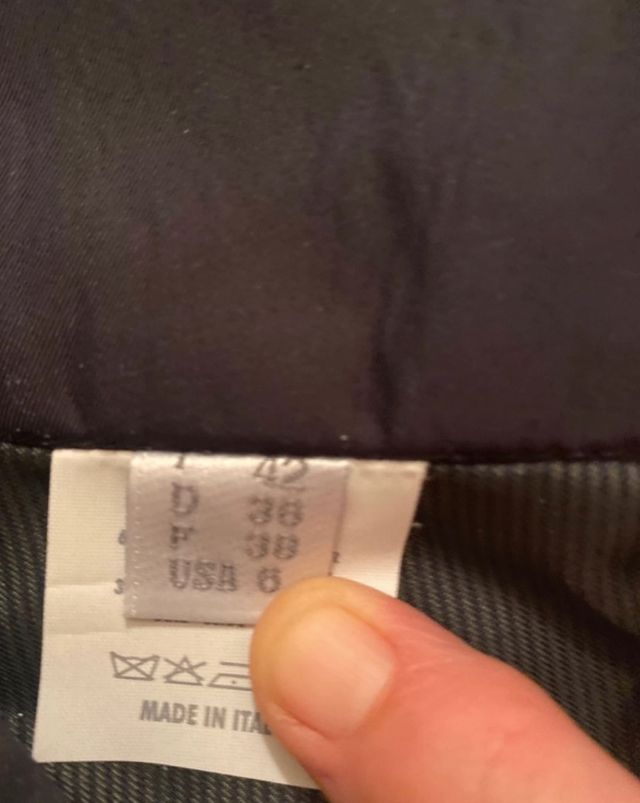 Gonna in raso di seta blu Gunex Cucinelli