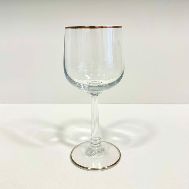 Vintage ! 9 copas ribetes dorados