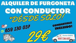 Alquiler de furgoneta con conductor