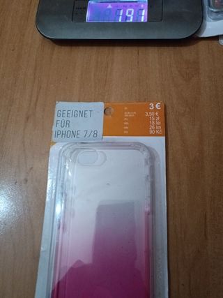 Funda iPhone 7/8 rosa/blanco