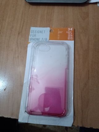Funda iPhone 7/8 rosa/blanco