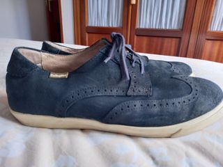 Zapatos de ante Callaghan Azul Marino