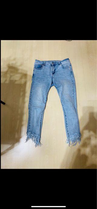 jeans con frange taglia medium/large