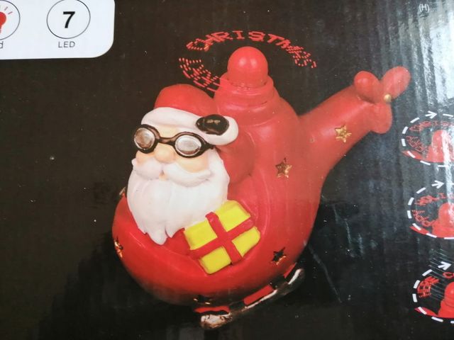 Adorno LED con mensaje luminoso.