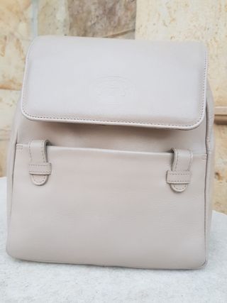 Bolso mochila de cuero