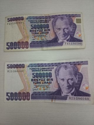 2 banconote turchia