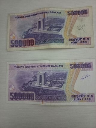 2 banconote turchia