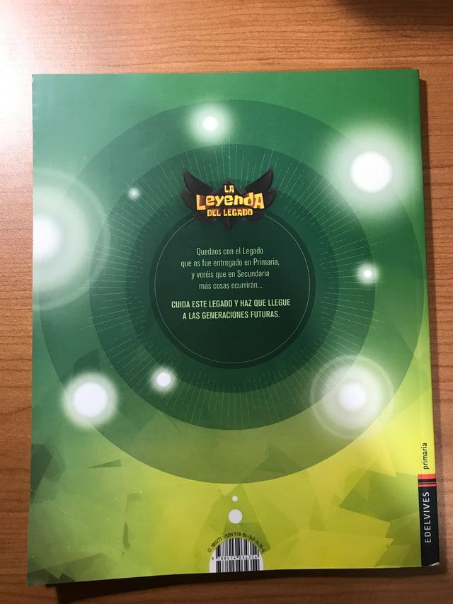 Libro Leyenda Legado. Ciencias Naturaleza. 6º Prim