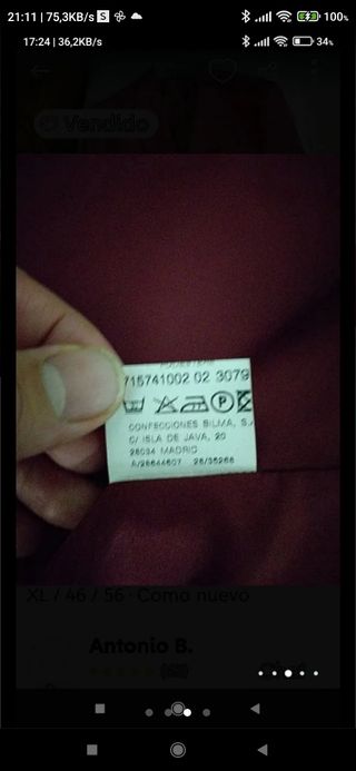 Americana roja burdeos