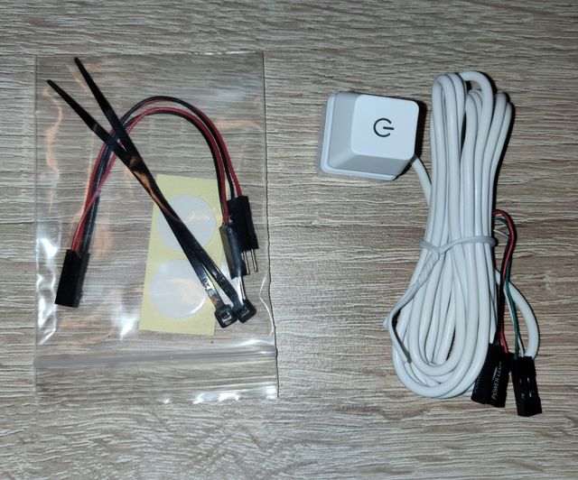Botão liga/desliga PC com LED - 2M de comprimento