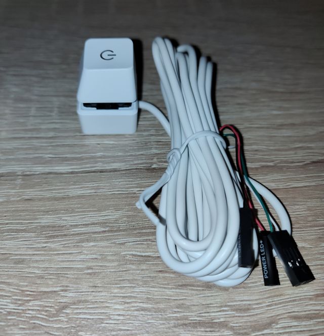 Botão liga/desliga PC com LED - 2M de comprimento