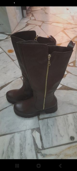 Stivali donna Alti pelle Marrone N39