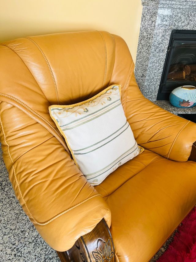 sofa de cuero
