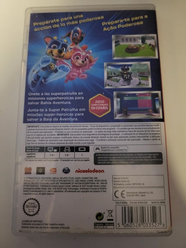 Paw Patrol Nintendo Switch